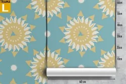 Vintage geometric pattern wallpaper decoration.