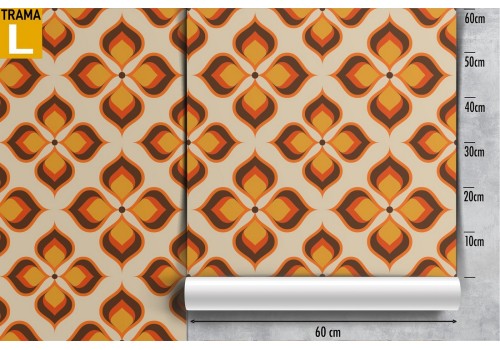 Vintage geometric pattern wallpaper decoration. 2