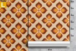 Vintage geometric pattern wallpaper decoration.