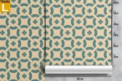 Vintage geometric wallpaper decoration.
