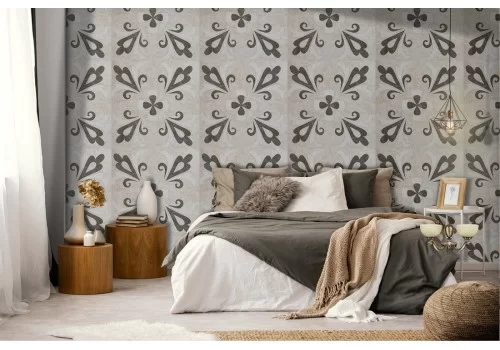 Carta da Parati decorazione geometrica vintage.