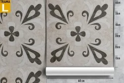 Vintage geometric wallpaper decoration.