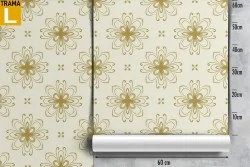 Carta da Parati decorazione geometrica vintage.