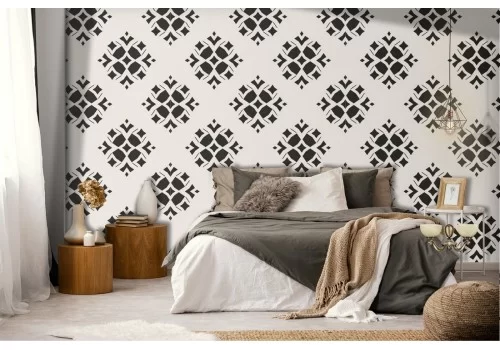 Carta da Parati decorazione geometrica vintage.