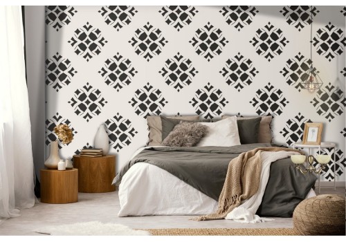 Vintage geometric wallpaper decoration.