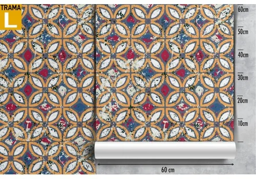 Vintage geometric wallpaper decoration. 2