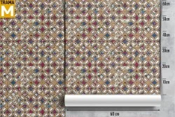 Geometric Vintage Tile Wallpaper