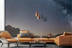 Carta da Parati cielo notturno stelle e via lattea