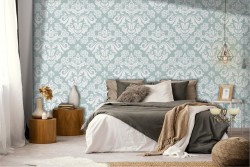 Vintage damask wallpaper decoration.