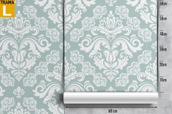 Vintage damask wallpaper decoration.