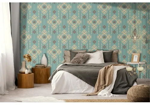 Damask pattern vintage wallpaper decoration.622