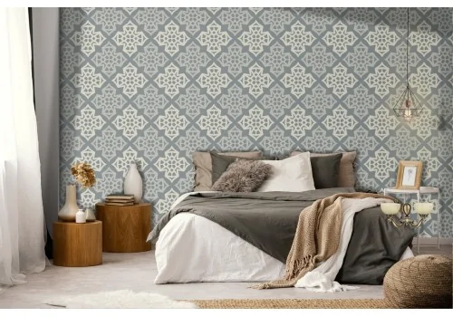 Vintage wallpaper with geometric pattern.623