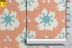 Abstract flowers nature modern design wallpaper.