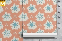 Carta da Parati Astratta Fiori Natura Moderna