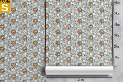 Wallpaper Design and Styles Abstract Flora and Fauna Modern Nature Flowers