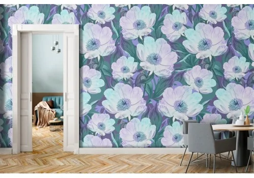 White flowers nature modern design wallpaper.630