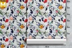 Carta da Parati Fiori Natura Vintage