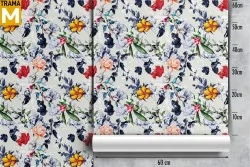 Vintage Nature Flowers Wallpaper