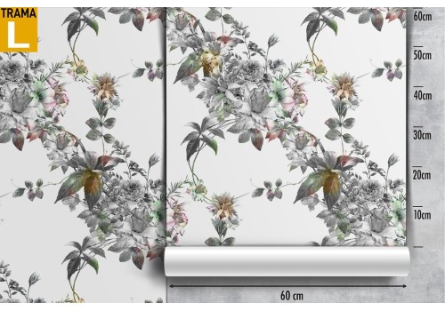 Vintage nature white flowers wallpaper. 2