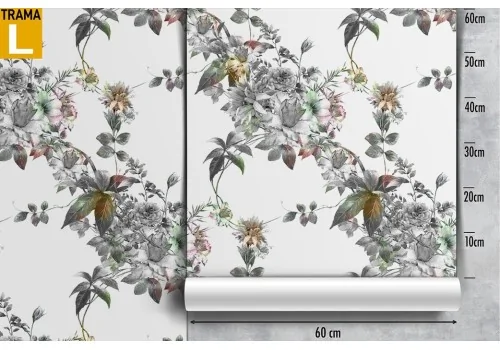 Vintage nature white flowers wallpaper. 2