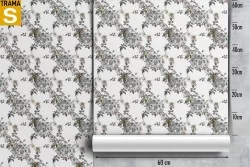 Carta da Parati Design e Stili Flora e Fauna Fiori Natura Vintage