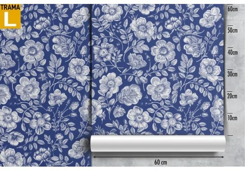 Vintage nature white flowers wallpaper. 2