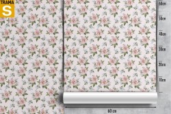 Carta da Parati Flora e Fauna Design e Stili Fiori Vintage Natura