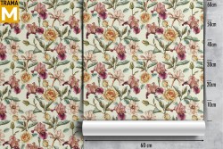 Carta da Parati Fiori Natura Vintage