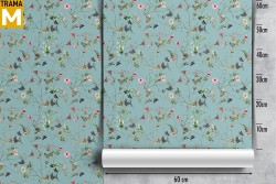 Vintage Nature Flowers Wallpaper