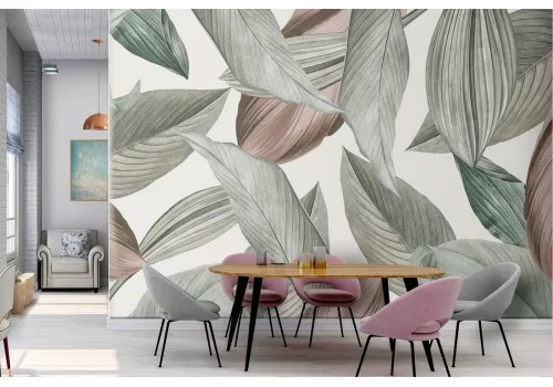 Vintage Nature Leaves Wallpaper 2