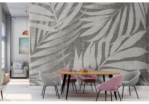 Flora and Fauna Wallpaper Design and Styles Modern Stylized Nature Leaves 2