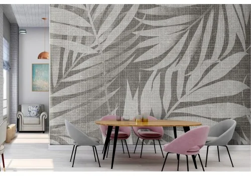 Flora and Fauna Wallpaper Design and Styles Modern Stylized Nature Leaves 2