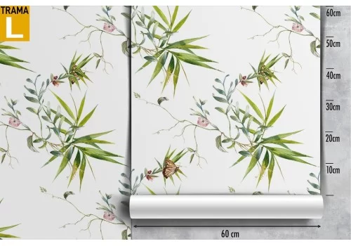 Carta da Parati foglie tropicali natura pattern. 2