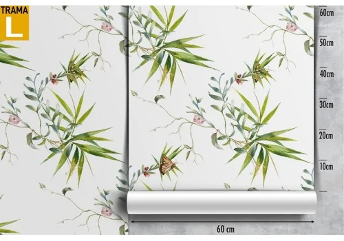 Tropical leaves nature pattern wallpaper. 2