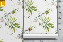 Tropical leaves nature pattern wallpaper.