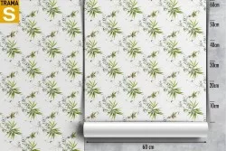 Wallpaper Design and Styles Flora and Fauna Tropical Nature Leaves