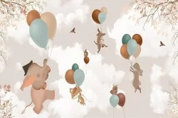 Carta da Parati Bambini Animali uccelli
