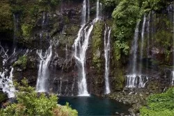 Carta da Parati Paesaggi e Natura Fiumi Cascate Laghi Tropicale