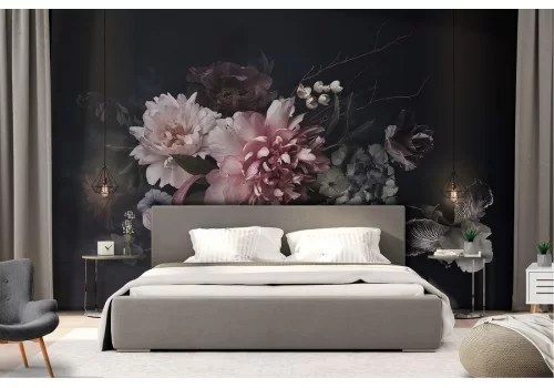 Carta da Parati composizione fiori vintage 2