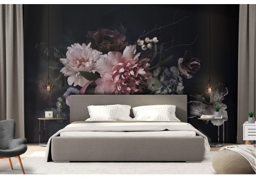 Vintage flower composition wallpaper 2