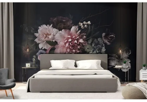 Vintage flower composition wallpaper 2