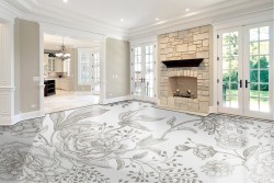 Vintage flower wallpaper decoration