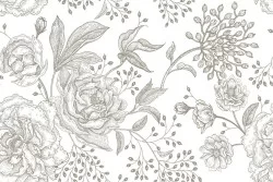 Carta da Parati Design e Stili Flora e Fauna Fiori Foglie Natura