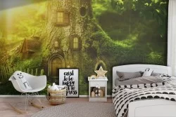 Carta da Parati Fantasy e Dark Foreste e Alberi Paesaggi