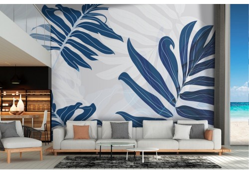 Abstract tropical leaves nature wallpaper