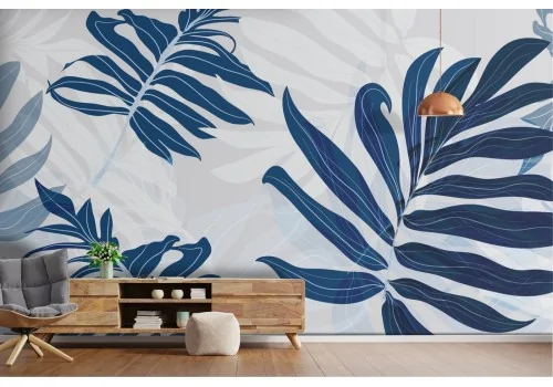 Abstract tropical leaves nature wallpaper 2