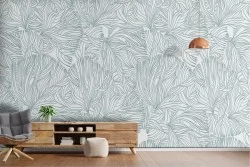 Wallpaper nature stylized leaves