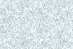 Wallpaper Design and Styles Flora and Fauna Modern Stylized Leaves