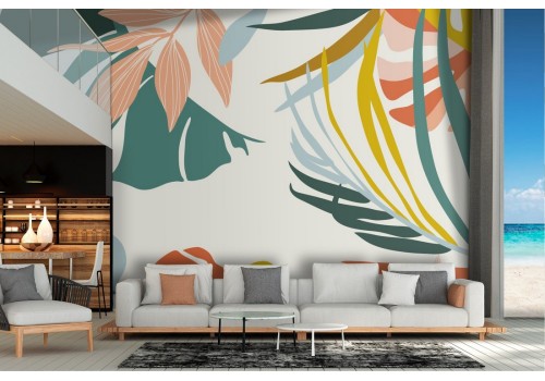 Tropical leaves nature wallpaper