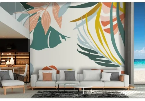 Tropical leaves nature wallpaper